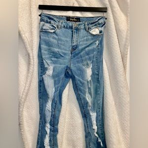 Indigo Rein Blue jeans! Size 13 W30, L29. Ripped jeans, light blue Lightly Worn!